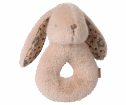 Maileg Bunny Rattle & Burp Cloth Set - Powder -Maileg 16 5701 00 10