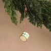 Maileg Metal Ornament, Small Drum - Mint
