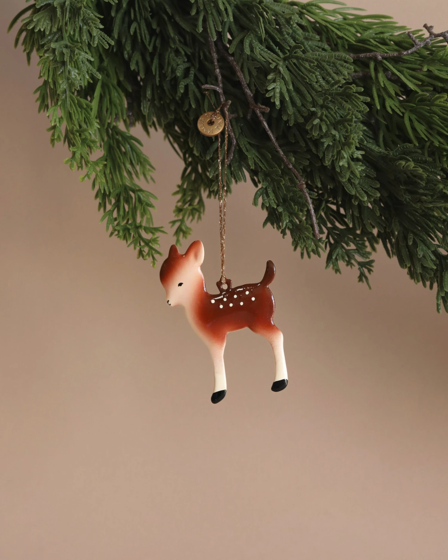 Maileg Metal Bambi Deer Ornament 3 Maileg Metal Bambi Deer Ornament