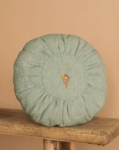 Maileg Small Round Cushion, Mint