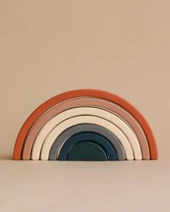 Handmade Rainbow Stacker - Terracotta