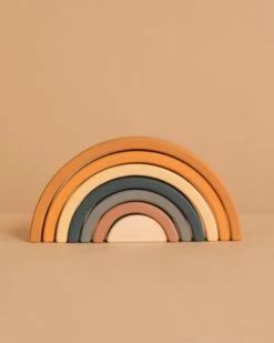 Sabo Concept Handmade Rainbow Stacker - Mustard