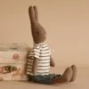Maileg Rabbit, Size 2, Brown - Striped Blouse And Pants