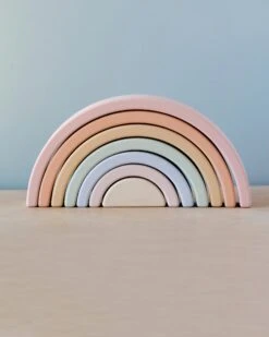 Handmade Rainbow Stacker - Pastel -Maileg 2J2A5164 2