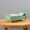 Maileg Wooden Bed For Teddy Dad - Dusty Green -Maileg 2J2A5956 2