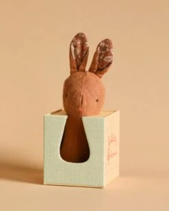 Maileg Lullaby Friend Rattles, Bunny Rattle - Chocolate
