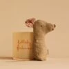 Maileg Lullaby Friend Rattles, Mouse Rattle - Light Umber