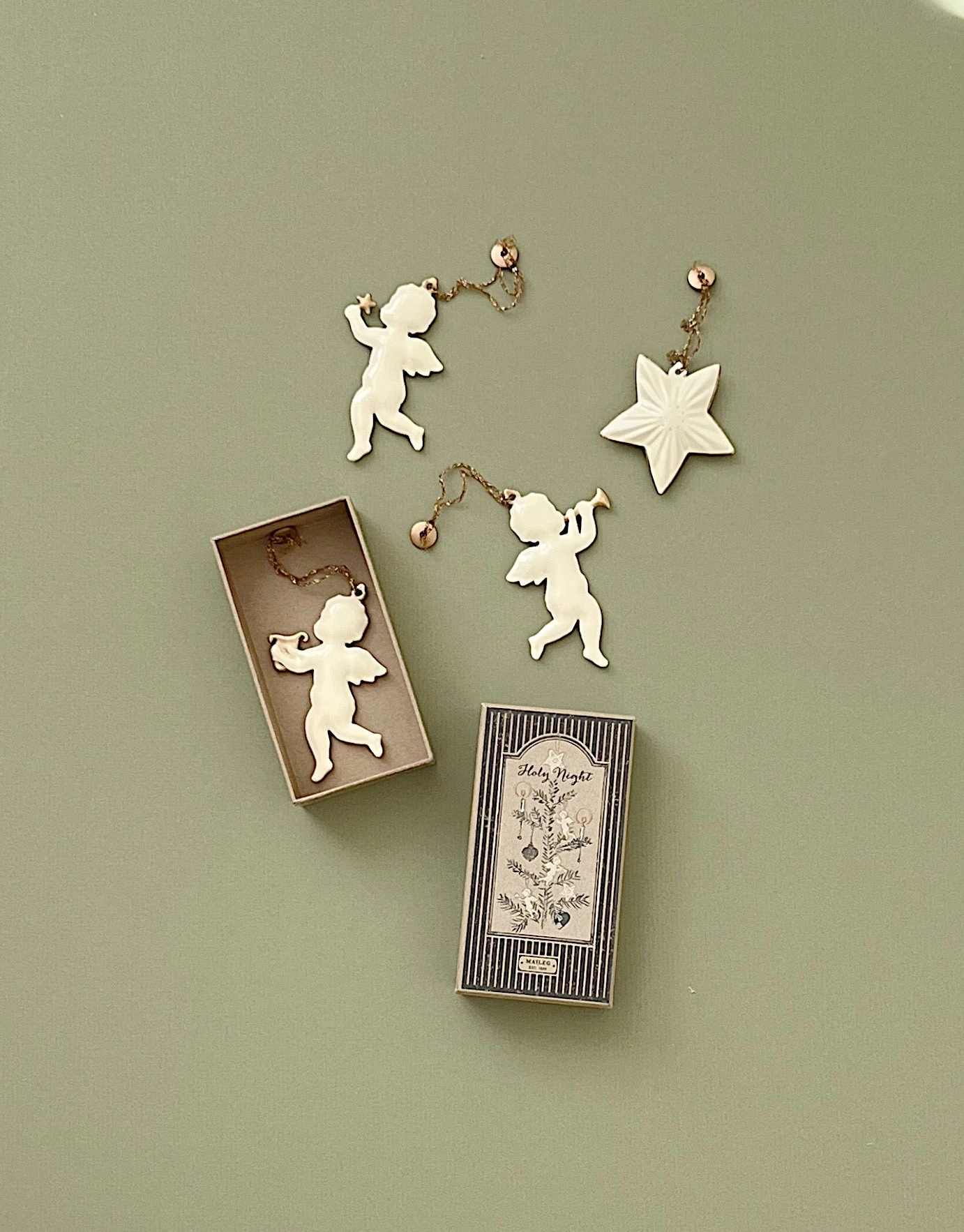 Maileg Holy Night Ornament Set 3 Maileg Holy Night Ornament Set