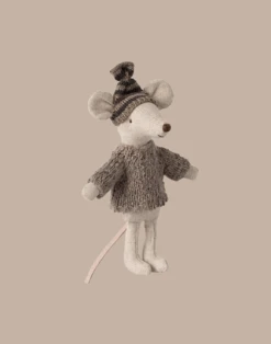 Maileg Knitted Sweater And Hat For Big Brother Mouse