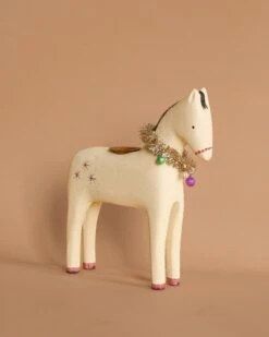 Maileg Wooden Horse Candle Holder - Large