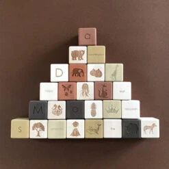 Alphabet Wooden Blocks - Olive -Maileg saboconcept 6c6c03aefab3438186e1ebbce7764075